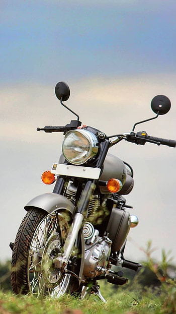 Bullet Bike, Silver, Silver Colour Bike, Bullet, Bike, Royal Enfield HD phone wallpaper
