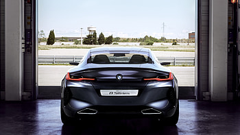 Rear view, BMW Concept 8 Series, 2018 HD wallpaper