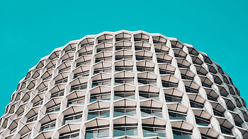Facade, modern building, architecture, windows HD wallpaper