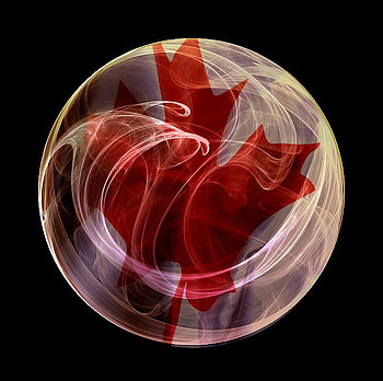 Canadian, 3d, smoke, hot, cool, leaf HD wallpaper