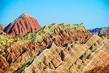 Nature, Mountains, China, Zhangye, Danxia HD wallpaper