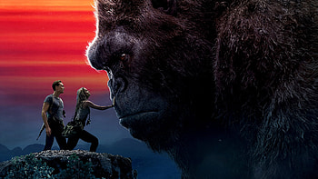 Brie Larson and Tom Hiddleston, King Kong HD wallpaper