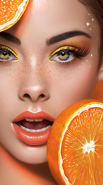 Meika woollard, hollywood actress, orange, glamorous HD phone wallpaper
