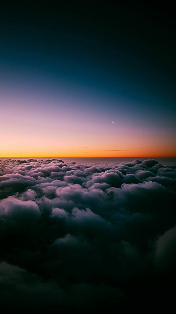 Sunset horizon, Cloud , mobile tablet, Clouds sunflower aesthetic HD phone wallpaper
