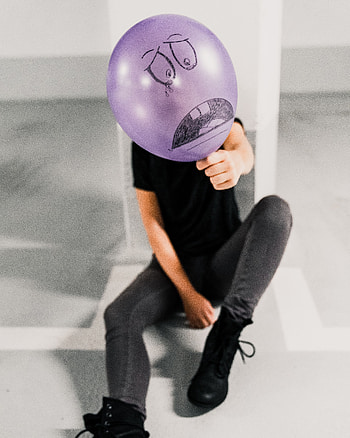 Miscellanea, Miscellaneous, Sadness, Balloon, Human, Person, Poster, Face, Sorrow HD phone wallpaper