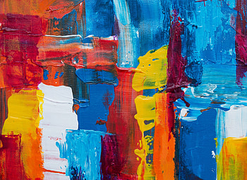 Paint, multicolored strokes, canvas art HD wallpaper