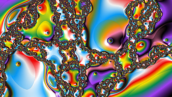 Trippy Psychedelic Fractal, trippy, psychedelic, aesthetic, Abstract, fractal HD wallpaper
