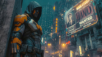 Futuristic Vigilante, ai, artist, artwork, digital-art HD wallpaper