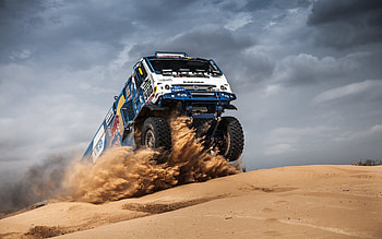 Kamaz 4326, Desert, Dakar Rally 2017, Kamaz Master HD wallpaper