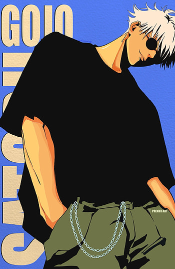 Anime, Jujutsu Kaisen, Satoru Gojo, Drip, aura farming HD phone wallpaper