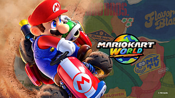 Mario Kart world HD wallpaper