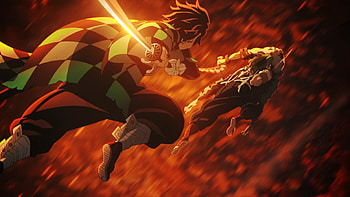 Kimetsu no Yaiba, Demon Slayer: Kimetsu no Yaiba, Tanjiro Kamado, Tengen Uzui, Gyutaro (Demon Slayer), Anime HD wallpaper