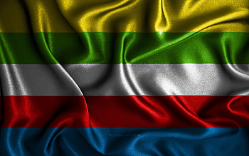 Linares flag, , silk wavy flags, spanish cities, Day of Linares, Flag of Linares, fabric flags, 3D art, Linares, cities of Spain, Linares 3D flag HD wallpaper