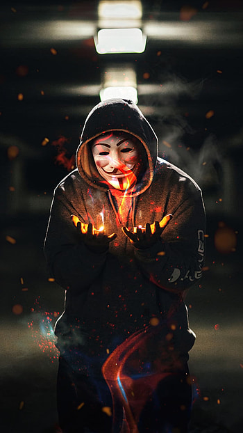 Anonymous, electric blue, flash graphy HD phone wallpaper