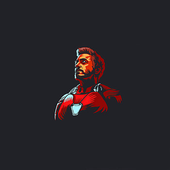 Iron man, 2020, fan art, dark HD phone wallpaper