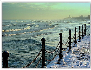 snow+sea=Blacksea, sea, blacksea, turkey, snow HD wallpaper