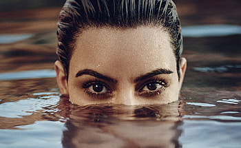 Kim Kardashian Eyes Elle 2018, kim-kardashian, celebrities, girls, eyes HD wallpaper