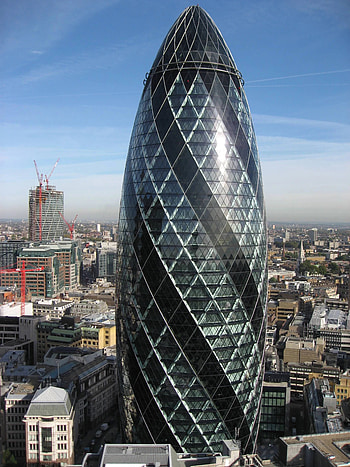 The Gherkin, Skyscraper landmark, Iconic architecture, Urban symbol HD phone wallpaper