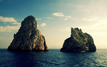 Beautiful Sceney, sky, nature, isle, ocean HD wallpaper