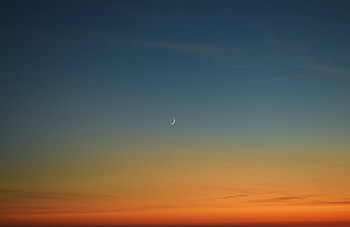 Sunset, minimal, starry sky, beautiful HD wallpaper