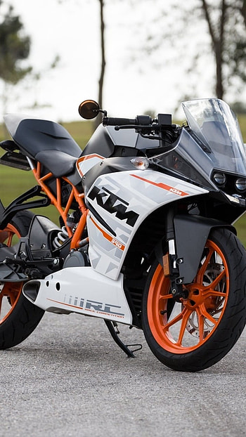 Ktm Bike, Road, Nature Background HD phone wallpaper