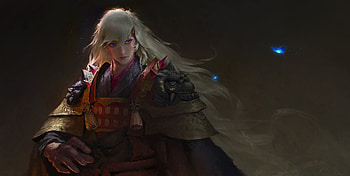 Fantasy man, fantasy, art, man, kai run guo, kairunguo, luminos, warrior HD wallpaper