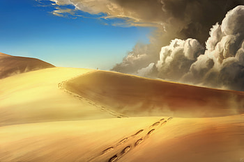 The Sand Storm, sand, storm, artist, artwork, digital-art, artstation HD wallpaper