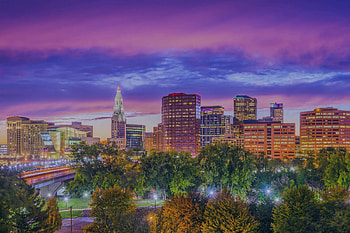 Hartford Skyline, Metro Hartford region, Shelbourne, Hartford CT HD wallpaper