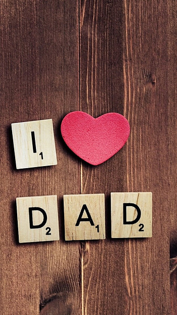 Mom And Dad, Love Dad, wooden background HD phone wallpaper