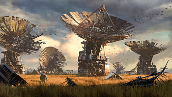 post-apocalyptic, High-definition , Futuristic landscapes, Dystopian backgrounds HD wallpaper