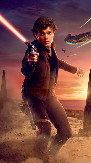 Alden Ehrenreich, Han Solo HD phone wallpaper