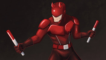 Daredevil Cartoonic Art , daredevil, superheroes, tv-shows, artist, artwork, digital-art, artstation HD wallpaper
