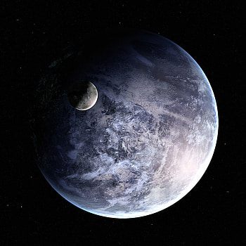 Universe, Stars, Planet, Satellite HD phone wallpaper