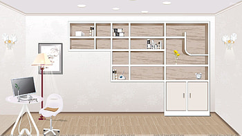 Dark bookcase, office shelves clever office . HD wallpaper