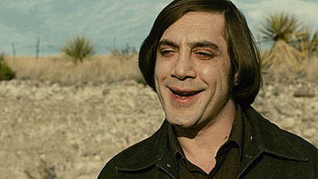 No County For Old Men, Anton Chigurh's smile, Javier Bardem, Movie history HD wallpaper