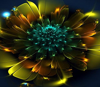 Silvia Cordedda, abstract, 3d, light, flower, beauty HD wallpaper