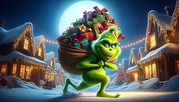 The Grinch - Festive Holiday Background, The Grinch, Christmas, holiday, gift HD wallpaper