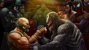 Venom vs Bane, DC vs. Marvel HD wallpaper