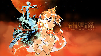Slayers Ultra — Lina Inverse & Zelgadiss Graywords: Moon Turns Red, Anime, slayers, Lina Inverse, Zelgadiss Graywords HD wallpaper