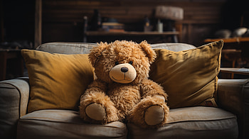 Cozy Teddy Bear for Background, teddy bear, man made, stuffed animal HD wallpaper