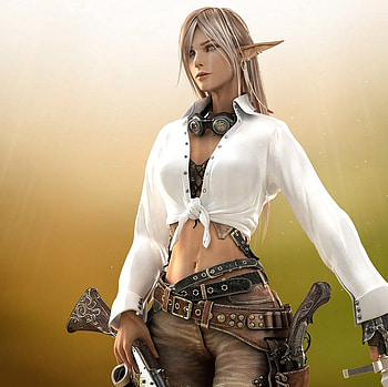 SIX SHOOTER FOR GRIZZLY65 [FABRIZIO], other, elf, abstract, fantasy HD wallpaper
