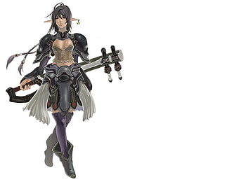 Elf Warrior, beautiful, elf, armor, aion, anime, fantasy, pretty, lineage, game, female HD wallpaper