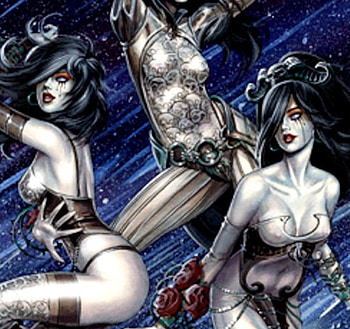 Blue Goddesses, goddesses, linsner HD wallpaper