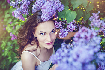 *, purple, lady, model, abstract HD wallpaper
