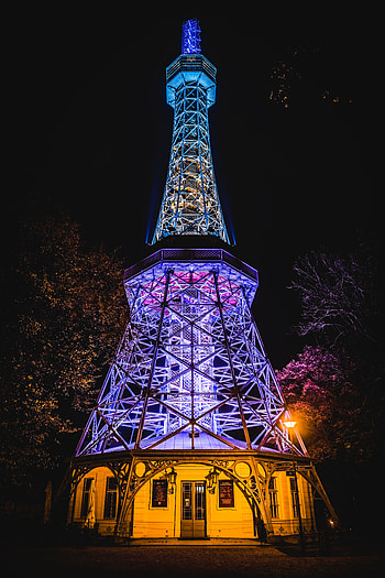 Cities, Architecture, Building, Design, Construction, Backlight, Illumination, Metal, Metallic, Tower HD phone wallpaper