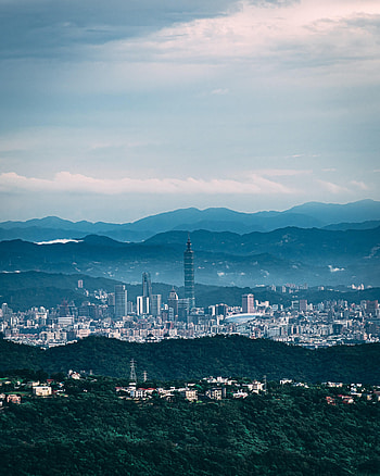 Cities, Mountains, City, Skyscraper, Hills, Tower HD phone wallpaper
