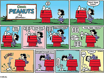 snoopy and lucy in doghouse, peanuts, snoopy HD wallpaper