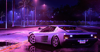 Ferrari Testarossa Synthwave Art , ferrari-testarossa, ferrari, synthwave, artist, artwork, digital-art, cars, outrun HD wallpaper