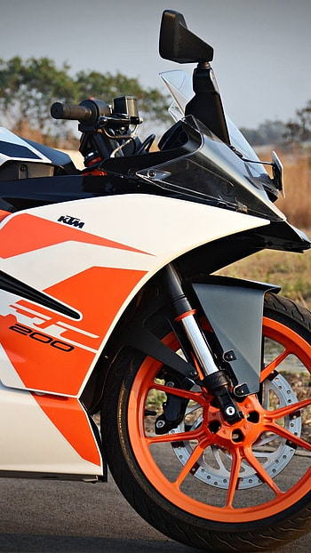 Ktm Rc 200, Grass Background HD phone wallpaper