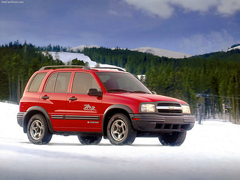 2001 Chevrolet Tracker, trucks, snow, cars, 2001, mountain HD wallpaper